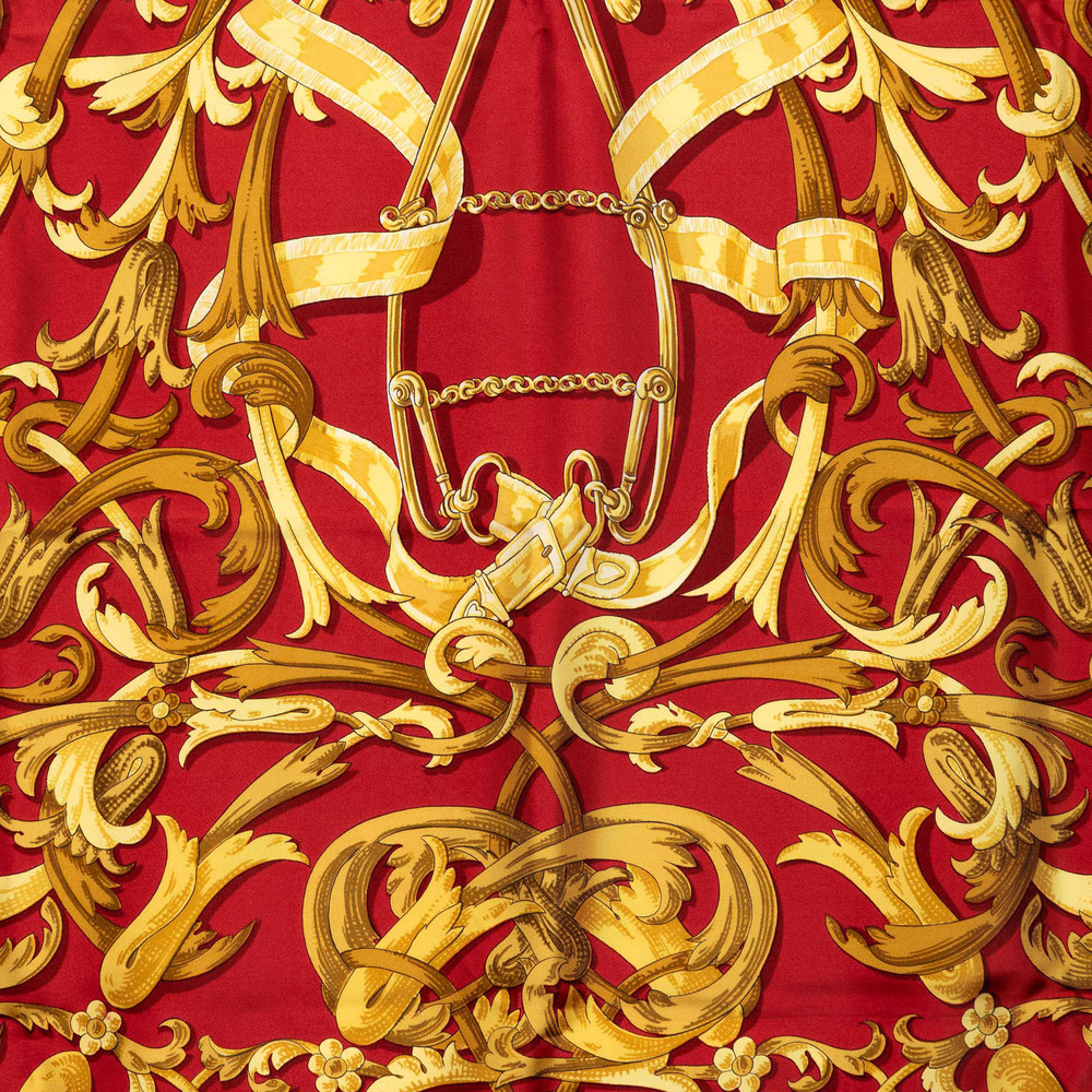 Pre-Loved Hermes Le Mors A La Conetable Silk Scarf 90 - Picture 2 of 8